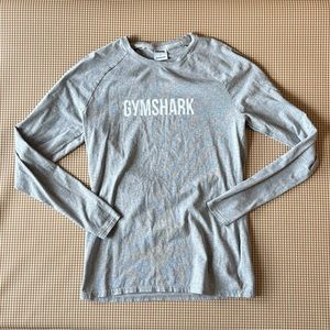 Gymshark FITTED fit long sleeve gray shirt. Size Large